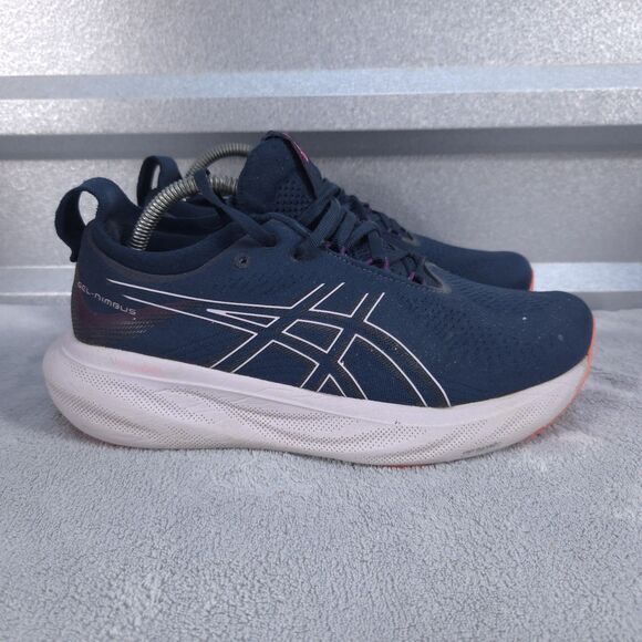 Asics Gel-Nimbus 25 Women's Size 9 Wide Blue Lilac Train Athletic Running Shoe - Picture 1 of 14